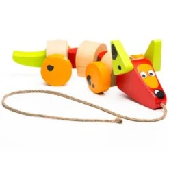 Jouets à Trainer Chien Saucisse Pour Apprendre à Marcher Cubika® - Jouets Bois