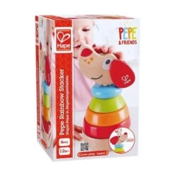 Jouets En Bois à Empiler Chiot 'Arc En Ciel' Hape- Jouets Hape -Jouets En Bois jouets en bois a empiler chiot arc en ciel hape jouets hape 5