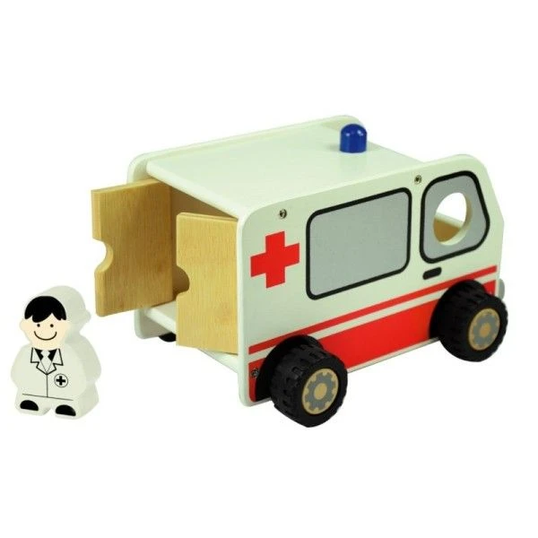 Jouets En Bois Ambulance I'm Toy® - Ambulance En Bois 4 Jouets En Bois Ambulance I'm Toy® - Ambulance En Bois – Image 2