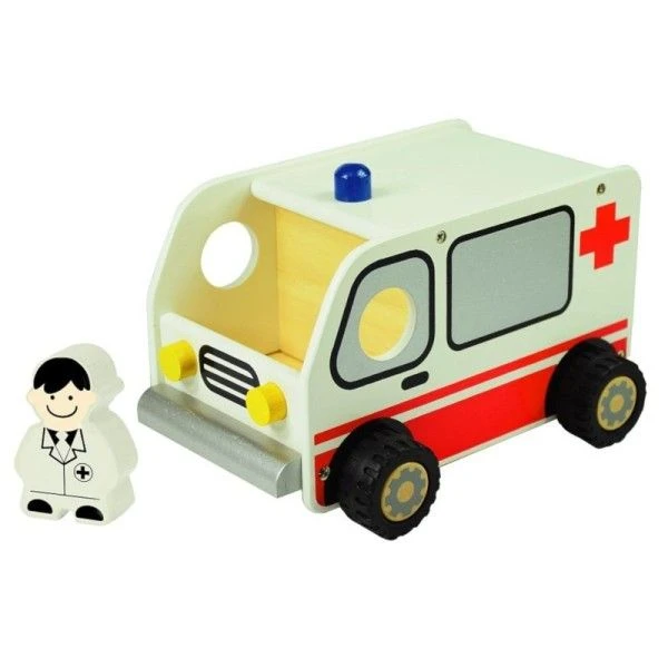 Jouets En Bois Ambulance I'm Toy® - Ambulance En Bois 3 Jouets En Bois Ambulance I'm Toy® - Ambulance En Bois