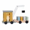 Jouets En Bois Camion Grue Avec Aimant Jabadabado® - Jouet Bois Bébés