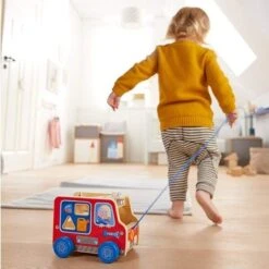 Jouets En Bois Camion Pompier Boite à Formes HABA® - Jouet En Bois Bébé -Jouets En Bois jouets en bois camion pompier boite a formes haba jouet en bois bebe 2