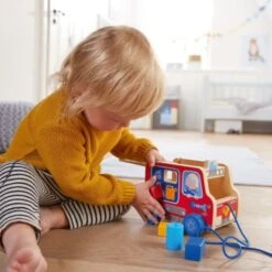Jouets En Bois Camion Pompier Boite à Formes HABA® - Jouet En Bois Bébé -Jouets En Bois jouets en bois camion pompier boite a formes haba jouet en bois bebe 3