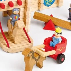 Jouets En Bois Château Fort En Rondins 300pcsJeujura® | Ref: 8026 - Jouets De Construction -Jouets En Bois jouets en bois chateau fort en rondins 300pcs jeujura ref 8026 jouets de construction 12