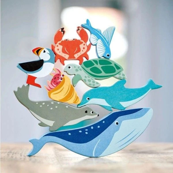 Jouets En Bois Figurines Les Animaux De La Mer Tender Leaf Toys® - Animaux En Bois 4 Jouets En Bois Figurines Les Animaux De La Mer Tender Leaf Toys® - Animaux En Bois – Image 2