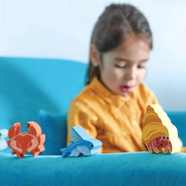 Jouets En Bois Figurines Les Animaux De La Mer Tender Leaf Toys® - Animaux En Bois 5 Jouets En Bois Figurines Les Animaux De La Mer Tender Leaf Toys® - Animaux En Bois – Image 3