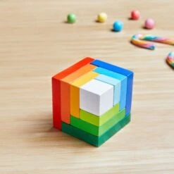 Jouets En Bois Jeu D'assemblage Cubes 3D Multicolore Haba® - Jeu En Bois -Jouets En Bois jouets en bois jeu d assemblage cubes 3d multicolore haba jeu en bois 7