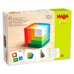 Jouets En Bois Jeu D'assemblage Cubes 3D Multicolore Haba® - Jeu En Bois -Jouets En Bois jouets en bois jeu d assemblage cubes 3d multicolore haba jeu en bois 8
