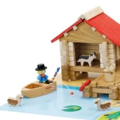 Jouets En Bois La Cabane De Pêche 90 Pcs Jeujura® | Ref: 8219 - Jouets De Construction -Jouets En Bois jouets en bois la cabane de peche 90 pcs jeujura ref 8219 jouets de construction 2