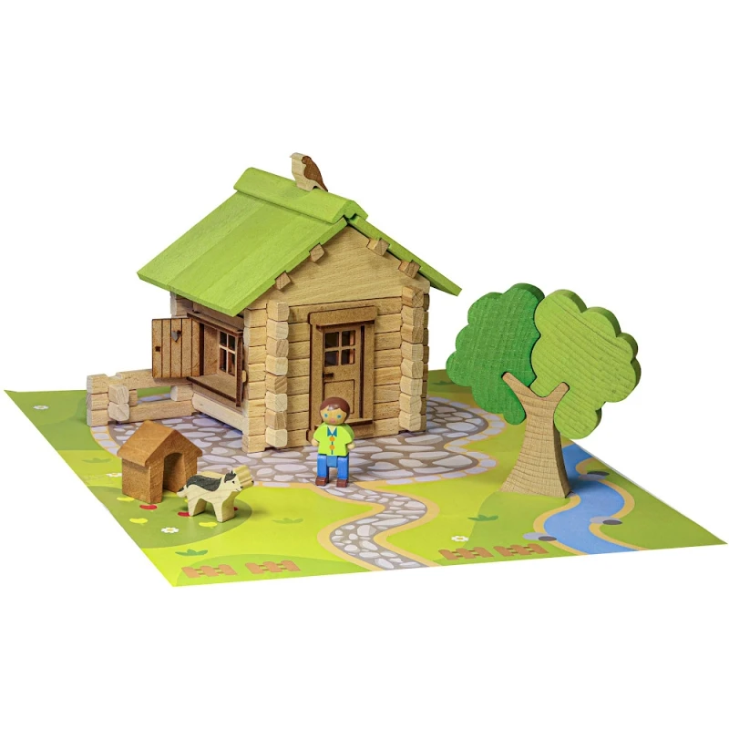 Jeu De Construction Maisonnette En Bois 85 Pièces Jeujura® | Ref: 8095 - Jouets En Bois 3 Jeu De Construction Maisonnette En Bois 85 Pièces Jeujura® | Ref: 8095 - Jouets En Bois