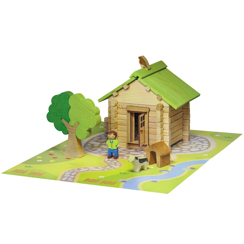Jeu De Construction Maisonnette En Bois 85 Pièces Jeujura® | Ref: 8095 - Jouets En Bois 5 Jeu De Construction Maisonnette En Bois 85 Pièces Jeujura® | Ref: 8095 - Jouets En Bois – Image 3