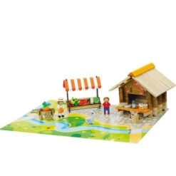 Jouets De Construction Chalet La Place Du Marché 80 Pièces Jeujura® | Ref: 8218 - Jouets De Construction -Jouets En Bois jouets en bois laplace du marche 80 pieces jeujura ref 8218 jouets de construction 3