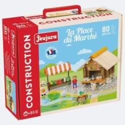 Jouets De Construction Chalet La Place Du Marché 80 Pièces Jeujura® | Ref: 8218 - Jouets De Construction -Jouets En Bois jouets en bois laplace du marche 80 pieces jeujura ref 8218 jouets de construction 4