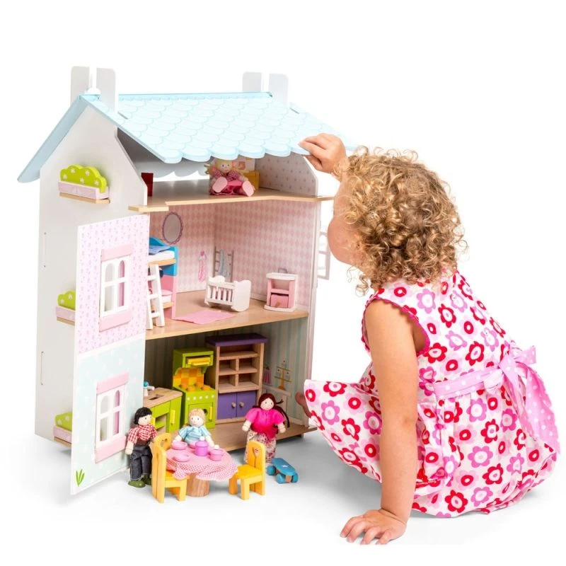 Jouets En Bois Maison De Poupées Victorienne Meublée Blue Bird Cottage Le Toy Van® - Jouets Imitation 6 Jouets En Bois Maison De Poupées Victorienne Meublée Blue Bird Cottage Le Toy Van® - Jouets Imitation – Image 4