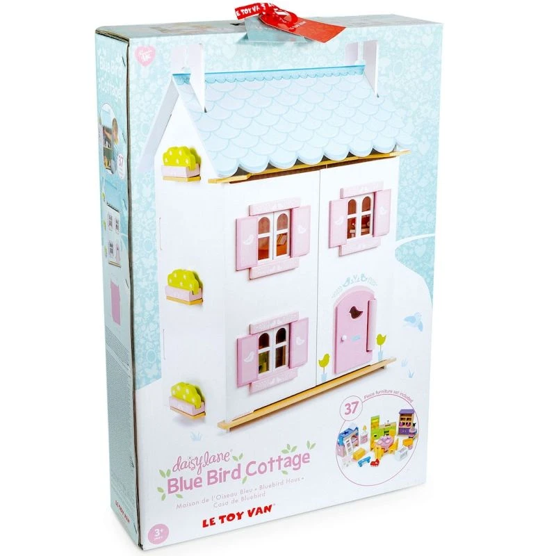 Jouets En Bois Maison De Poupées Victorienne Meublée Blue Bird Cottage Le Toy Van® - Jouets Imitation 7 Jouets En Bois Maison De Poupées Victorienne Meublée Blue Bird Cottage Le Toy Van® - Jouets Imitation – Image 5