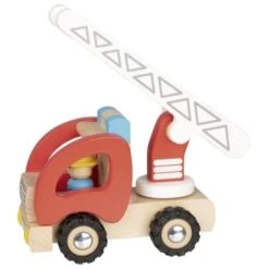 Jouets En Bois Petit Camion De Pompier Avec échelle Goki® - Jouets En Bois -Jouets En Bois jouets en bois petit camion de pompier avec echelle goki jouets en bois 2