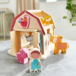 Jouets En Bois Petite Ferme Boite à Formes HABA® - Jouet En Bois Bébé -Jouets En Bois jouets en bois petite ferme boite a formes haba jouet en bois bebe 5