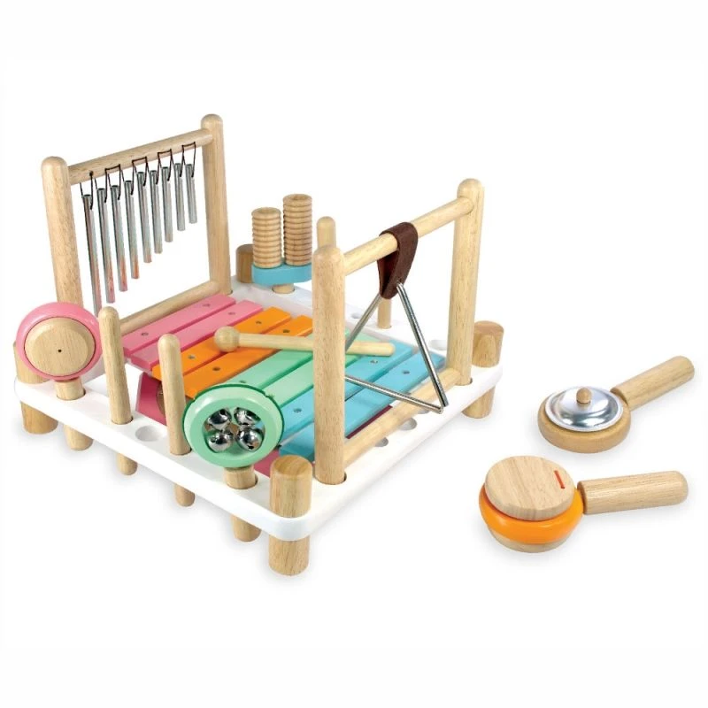 Jouets En Bois Table Musicale Carré Pastel I'm Toy® - Table Musicale Bébé 4 Jouets En Bois Table Musicale Carré Pastel I'm Toy® - Table Musicale Bébé – Image 2