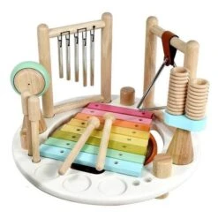 Jouets En Bois Table Musicale Pastel I'm Toy® - Porteur En Bois -Jouets En Bois jouets en bois table musicale pastel i m toy porteur en bois 2