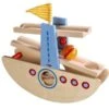 Jouets En Bois Toboggan à Billes 'Bateau à Bascule' HABA® - Jouet Circuit Billes