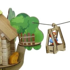 Jouets La Cabane Perchée Et Sa Tyrolienne 70 Pcs Jeujura®| Ref: 8220 - Jouets De Construction -Jouets En Bois jouets la cabane perchee et sa tyrolienne 70 pcs jeujura ref 8027 jouets de construction 3