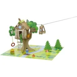 Jouets La Cabane Perchée Et Sa Tyrolienne 70 Pcs Jeujura®| Ref: 8220 - Jouets De Construction -Jouets En Bois jouets la cabane perchee et sa tyrolienne 70 pcs jeujura ref 8027 jouets de construction 4