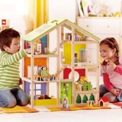Maison De Poupées En Bois 'Toute Saison' Meublée Hape® - Jouets En Bois Hape® -Jouets En Bois maison de poupees toute saison jouets en bois hape 2