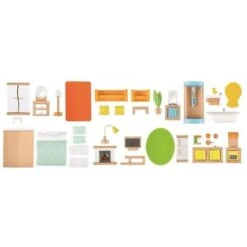 Maison De Poupées En Bois 'Toute Saison' Meublée Hape® - Jouets En Bois Hape® -Jouets En Bois maison de poupees toute saison jouets en bois hape 4