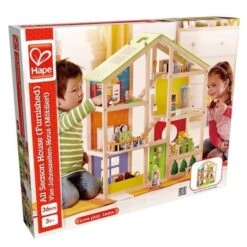 Maison De Poupées En Bois 'Toute Saison' Meublée Hape® - Jouets En Bois Hape® -Jouets En Bois maison de poupees toute saison jouets en bois hape 5