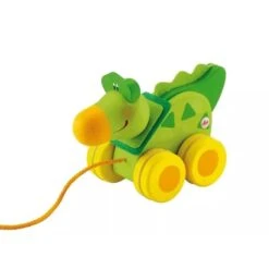 Petit Jouet à Traîner En Bois Crocodile Sevi 1831 - Jouets En Bois