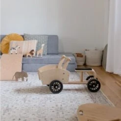 Porteur 4 Roues Vélo Cargo En Bois Kinderfeets® - Porteur Bébé -Jouets En Bois porteur 4 roues velo cargo en bois kinderfeets porteur bebe 6