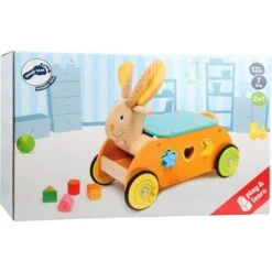 Porteur En Bois Avec Formes à Encastrer Lapin Small Foot By Legler® - Porteur En Bois -Jouets En Bois porteur en bois avec formes a encastrer lapin small foot by legler porteur en bois 5