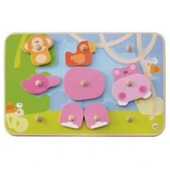 Puzzle à Boutons Créatif Savane 30 Pièces Sevi 1831- Puzzle En Bois -Jouets En Bois puzzle a boutons creatif savane sevi 1831 puzzle en bois 1 3