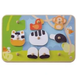 Puzzle à Boutons Créatif Savane 30 Pièces Sevi 1831- Puzzle En Bois -Jouets En Bois puzzle a boutons creatif savane sevi 1831 puzzle en bois 1 4