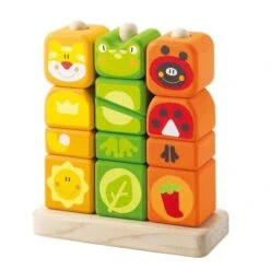 Puzzle De Cubes à Empiler Animaux D'AfriqueSevi 1831-Cubes En Bois -Jouets En Bois puzzle de cubes a empiler animaux d afrique sevi 1831 cubes en bois 1