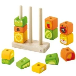 Puzzle De Cubes à Empiler Animaux D'AfriqueSevi 1831-Cubes En Bois -Jouets En Bois puzzle de cubes a empiler animaux d afrique sevi 1831 cubes en bois 2