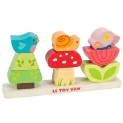 Puzzle De Formes à Empiler Jardin Enchanté 9 Pièces Le Toy Van® - Jouets En Bois