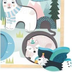Puzzle Encastrement Tactile Banquise 5 Pièces Vilac® Par Michelle Carlslund- Jouets En Bois -Jouets En Bois puzzle encastrement tactile banquise vilac par michelle carlslund jouets en bois 2