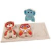 Puzzles Plantoys 'PlanWood' Animaux Sauvages- Jouet En Bois