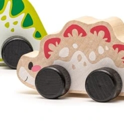 Set 3 Petites Voiture Premier âge En Bois Dino Joyeux Cubika® - Jouets Bois -Jouets En Bois set 3 petites voiture premier age en bois dino joyeux cubika jouets bois 2