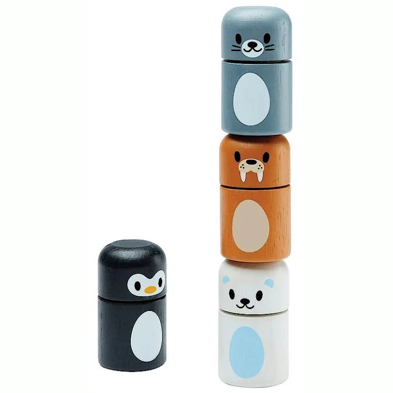 Set 4 Animaux De L'Arctique à Associer Plantoys® - Jouet Bébé En Bois 4 Set 4 Animaux De L'Arctique à Associer Plantoys® - Jouet Bébé En Bois – Image 2