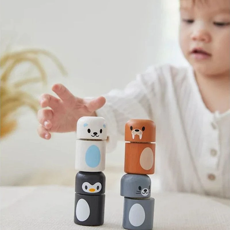 Set 4 Animaux De L'Arctique à Associer Plantoys® - Jouet Bébé En Bois 7 Set 4 Animaux De L'Arctique à Associer Plantoys® - Jouet Bébé En Bois – Image 5