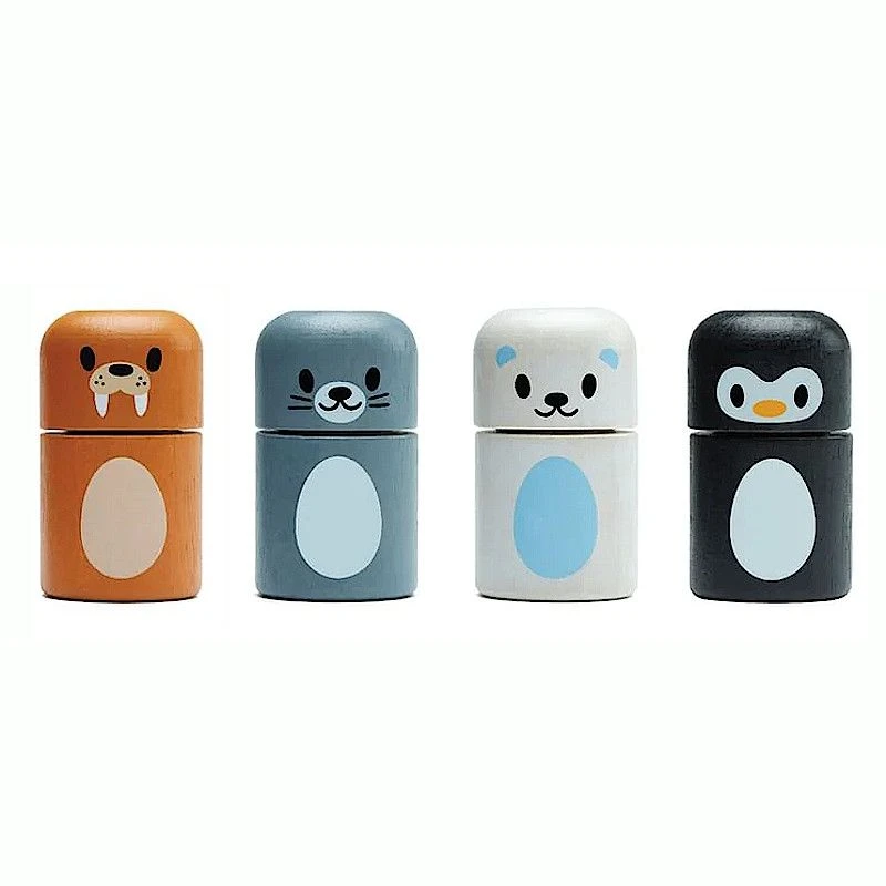 Set 4 Animaux De L'Arctique à Associer Plantoys® - Jouet Bébé En Bois 3 Set 4 Animaux De L'Arctique à Associer Plantoys® - Jouet Bébé En Bois