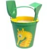 Set De Plage Seau, Râteau, Tamis, Pelle Vert Hippocampe En Algoblend (Algue) Coq En Pâte® - BioPlastic -Jouets En Bois set de plage seau rateau tamis pelle vert hippocampe en algoblend algue coq en pate bioplastic