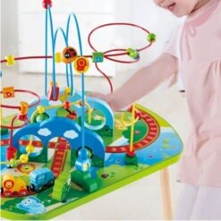 Table D'activités Circuit Train Jungle Hape® - Jouets En Bois Bébé -Jouets En Bois table d activites circuit train jungle hape jouets en bois bebe 3