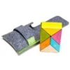 Tegu® Cubes Magnétiques Prism Pocket Pouch Tints- Jouets En Bois -Jouets En Bois tegu cubes magnetiques prism pocket pouch tints jouets en bois