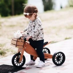 Tricycle évolutif Draisienne En Bois 2 En 1 Tiny Tot 10" Bambou Kinderfeets®- Draisienne 1 An -Jouets En Bois tricycle evolutif draisienne en bois 2 en 1 tiny tot 10 bambou kinderfeets 7