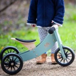Tricycle évolutif Draisienne En Bois 2 En 1 Tiny Tot 10" Vert Kinderfeets® - Draisienne évolutive -Jouets En Bois tricycle evolutif draisienne en bois 2 en 1 tiny tot 10 vert kinderfeets draisienne evolutive 3