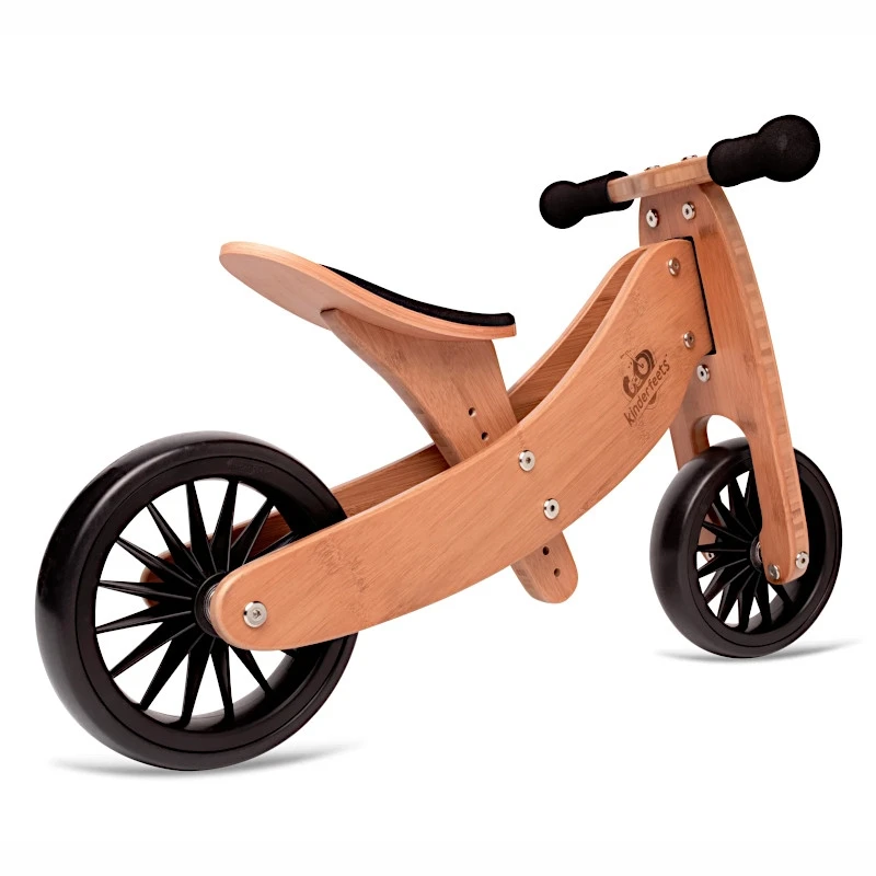 Tricycle évolutif Draisienne En Bois 2 En 1 Tiny Tot Plus 12" Bambou Kinderfeets® - Tricycle Bois 4 Tricycle évolutif Draisienne En Bois 2 En 1 Tiny Tot Plus 12" Bambou Kinderfeets® - Tricycle Bois – Image 2