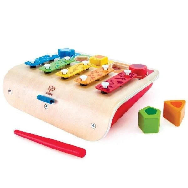 Xylophone 5 Tons Métal Boîte à FormesHape® - Jouets En Bois 4 Xylophone 5 Tons Métal Boîte à FormesHape® - Jouets En Bois – Image 2